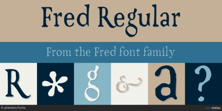 Fred font preview