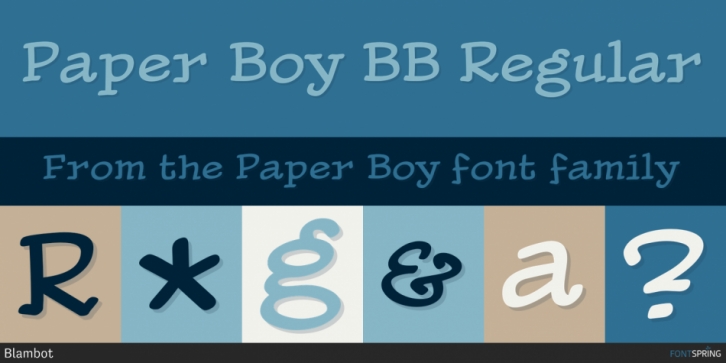 Paper Boy font preview