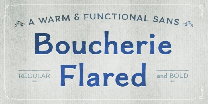 Boucherie Flared font preview