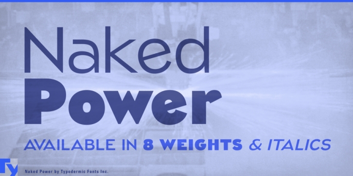 Naked Power font preview