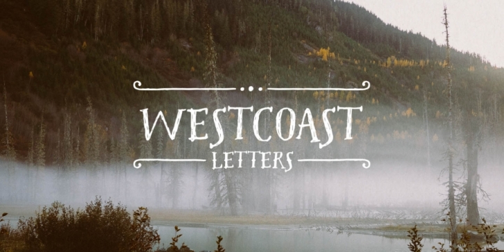 Westcoast Letters font preview