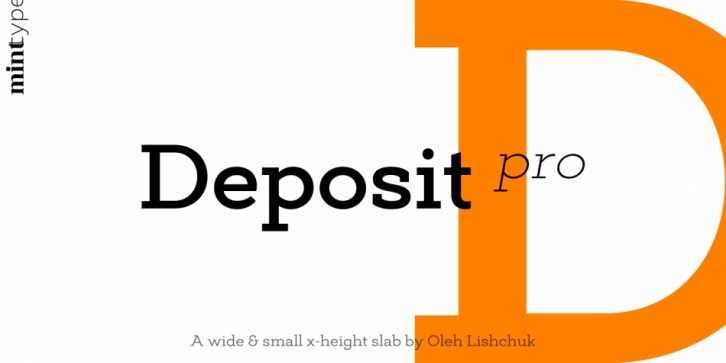 Deposit Pro font preview