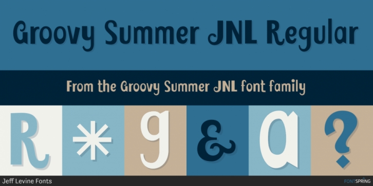 Groovy Summer JNL font preview