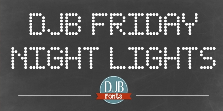 DJB Friday Night Lights font preview