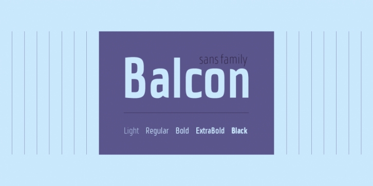 Balcon font preview
