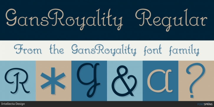 GansRoyality font preview