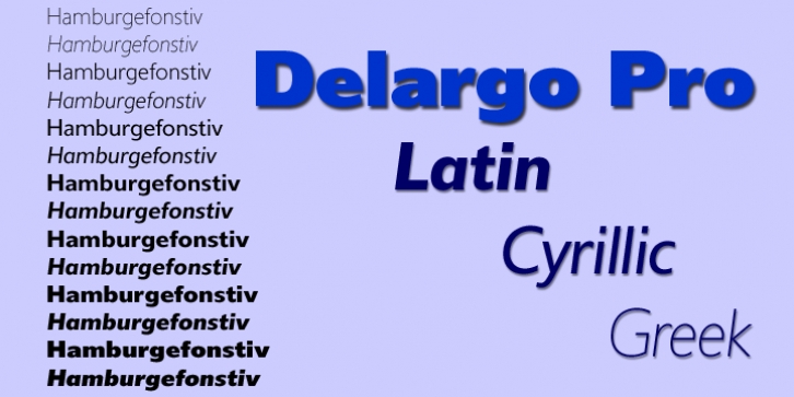 DelargoDTPro font preview