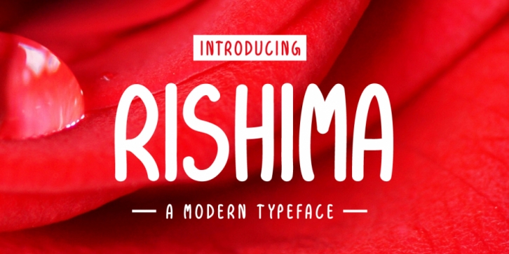 Rishima font preview