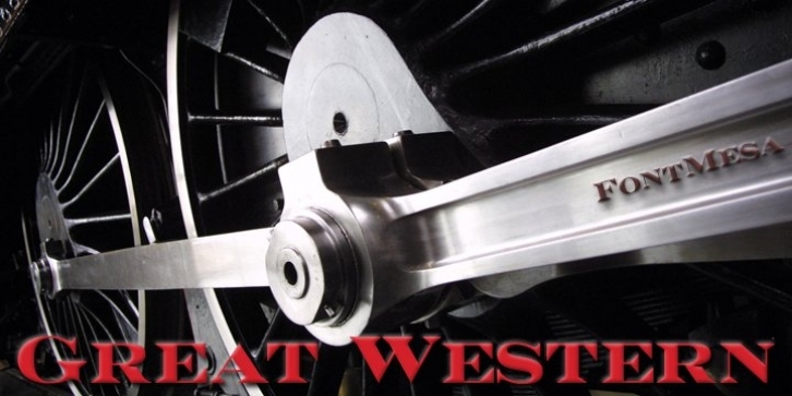 Great Western font preview