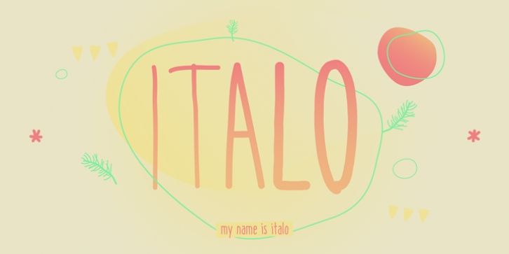 Italo font preview