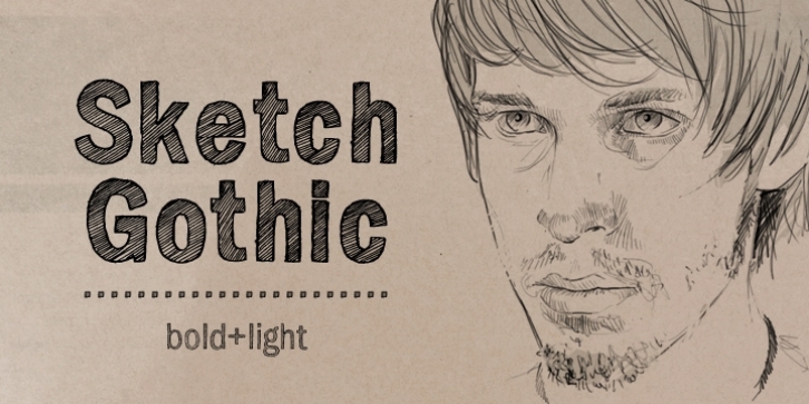 Sketch Gothic font preview