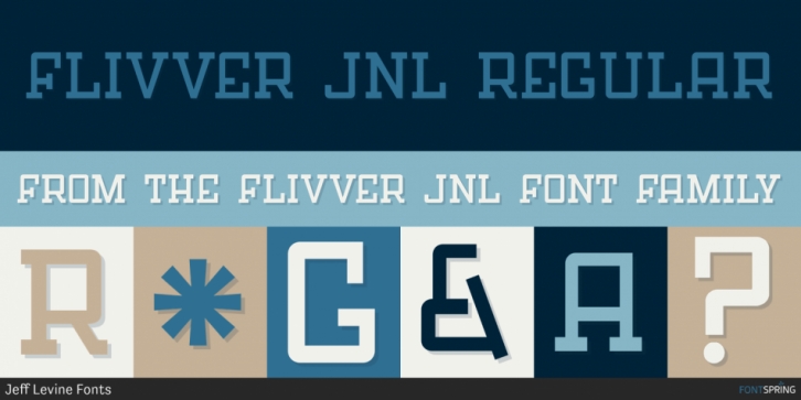 Flivver JNL font preview