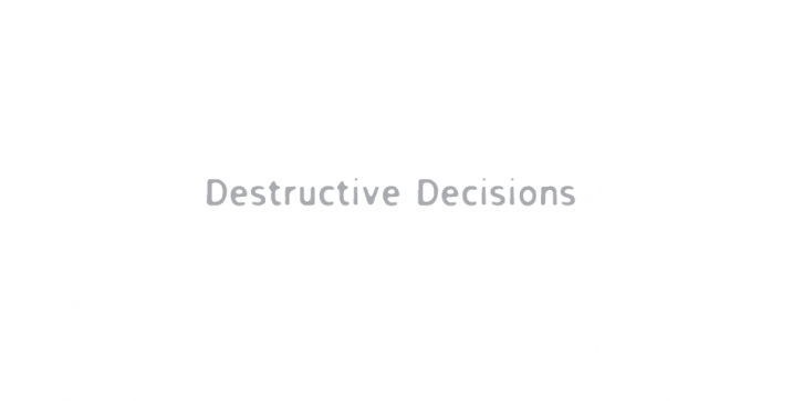 Destructive Decisions font preview