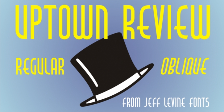 Uptown Review JNL font preview