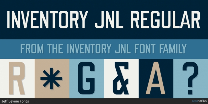 Inventory JNL font preview