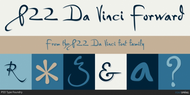 P22 Da Vinci font preview