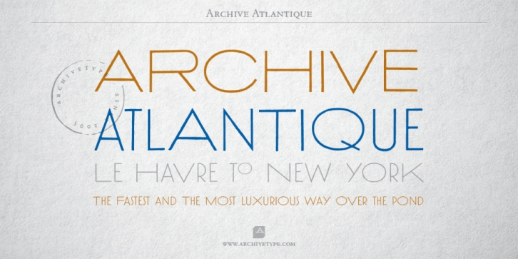 Archive Atlantique font preview