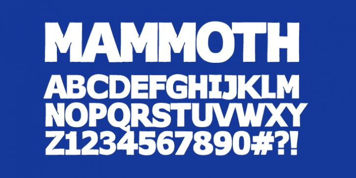 FT MAMMOTH font preview