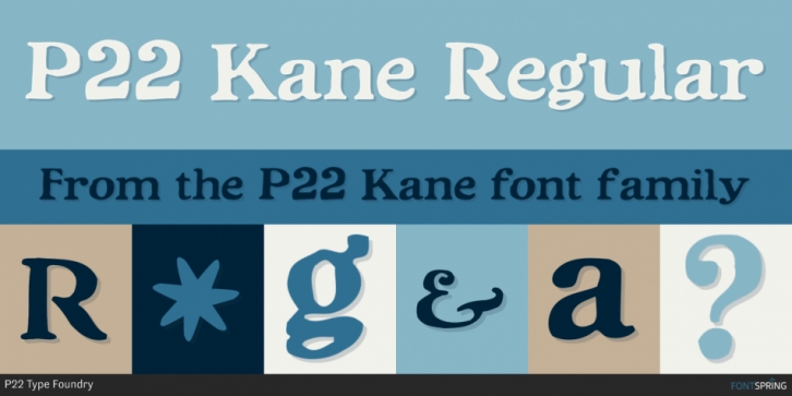 P22 Kane font preview