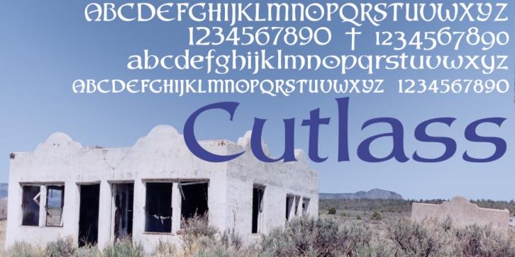 Cutlass font preview