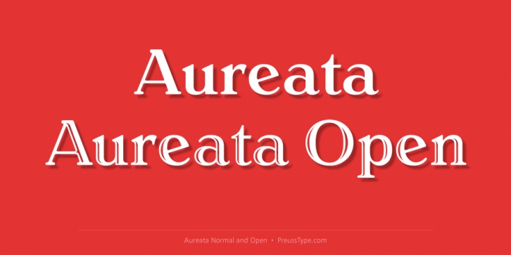 Aureata font preview