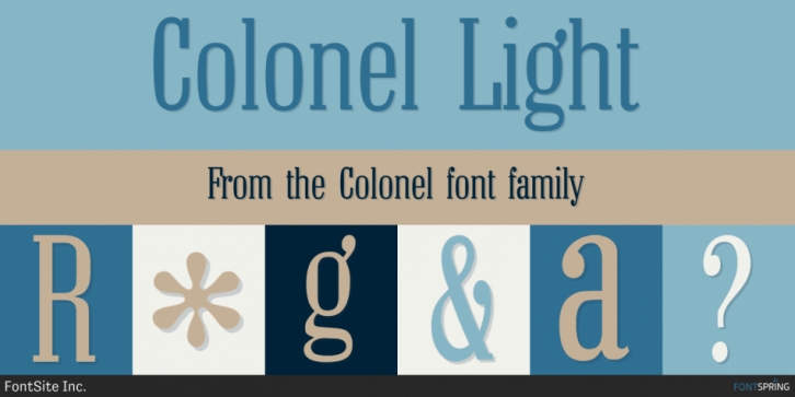 Colonel font preview