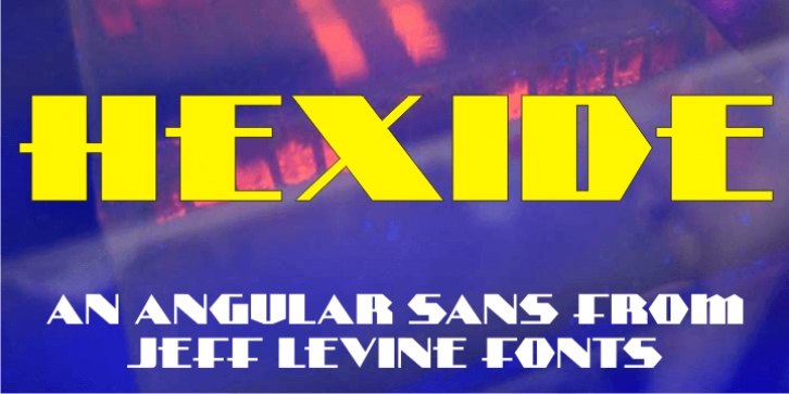 Hexide JNL font preview