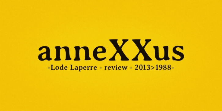 Annexxus font preview