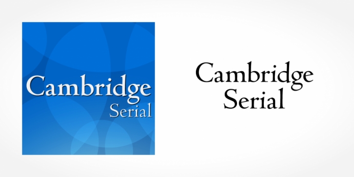 Cambridge Serial font preview