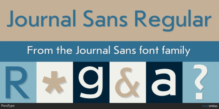 Journal Sans font preview