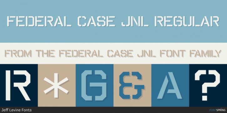Federal Case JNL font preview