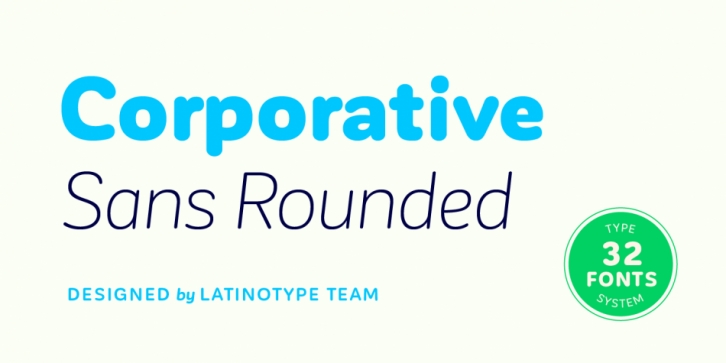 Corporative Sans Rounded font preview