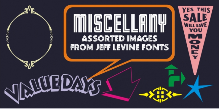 Miscellany JNL font preview