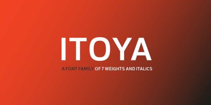 Itoya font preview