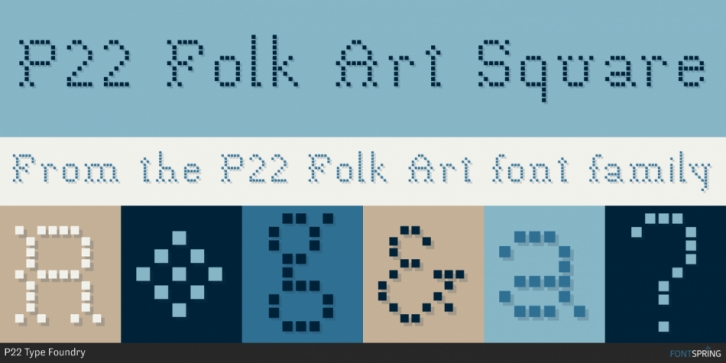 P22 Folk Art font preview