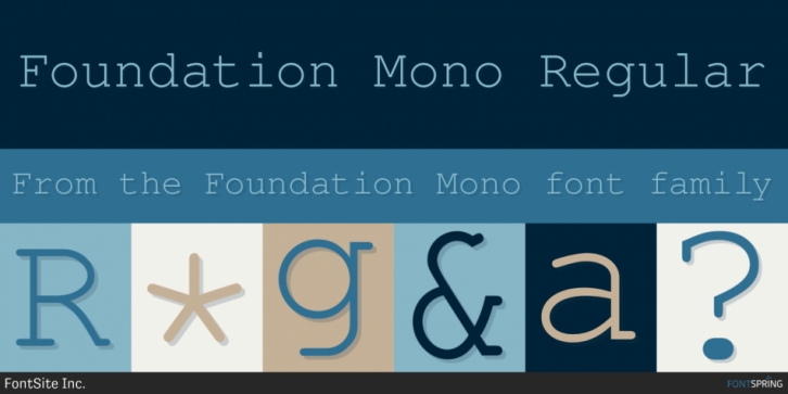 Foundation Mono font preview