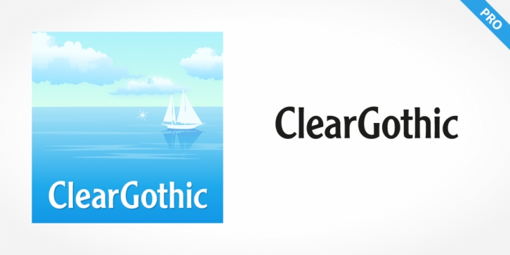 Cleargothic Pro font preview