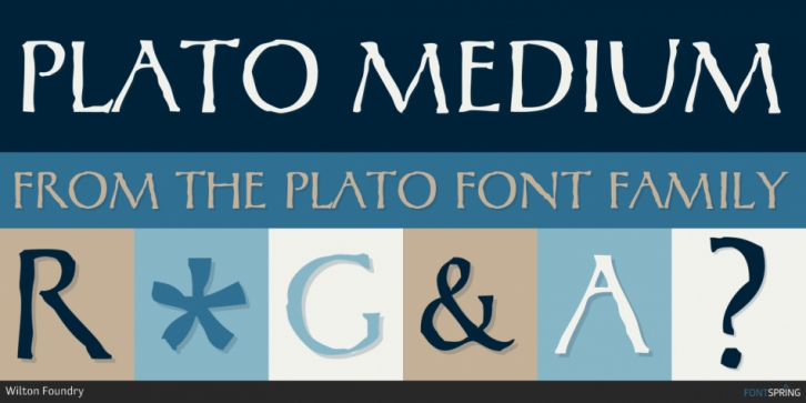 Plato font preview