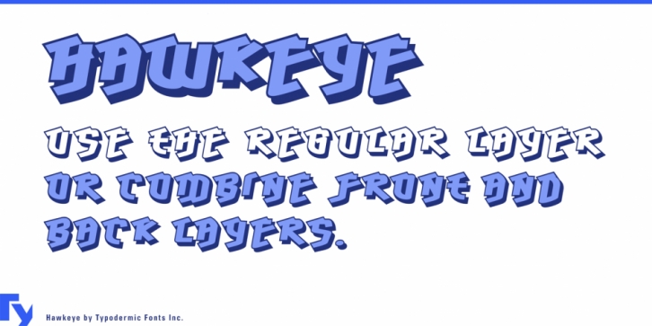 Hawkeye font preview