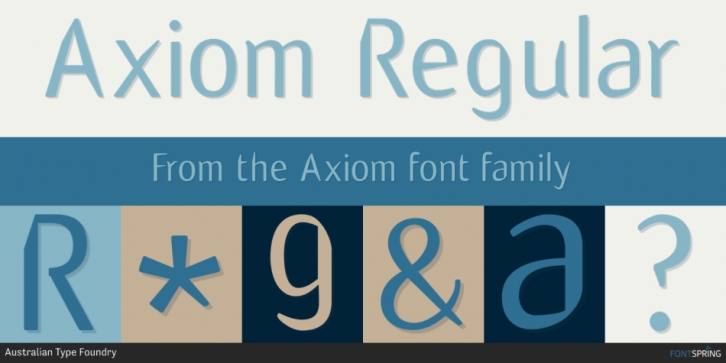 Axiom font preview