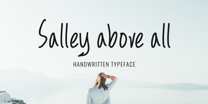 Salley Above All font preview