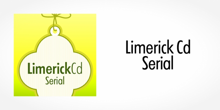 Limerick Cd Serial font preview