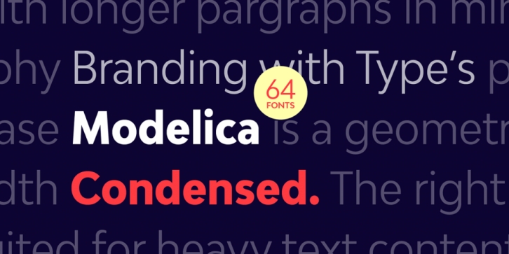 Bw Modelica Condensed font preview