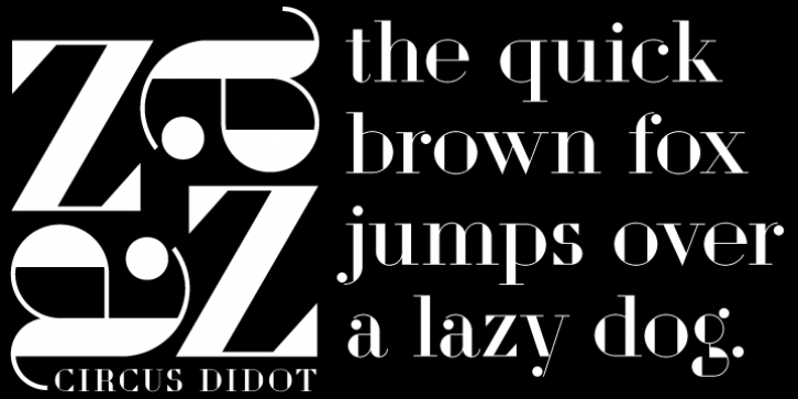 Circus Didot font preview