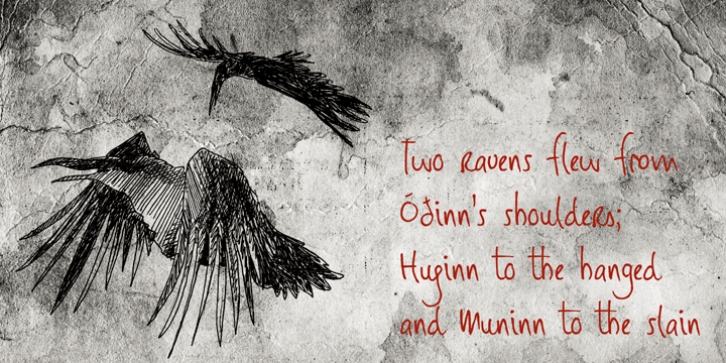 Huginn And Muninn font preview