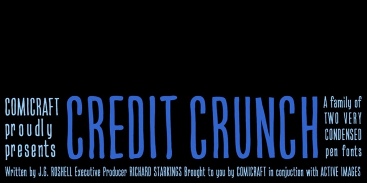 Credit Crunch font preview