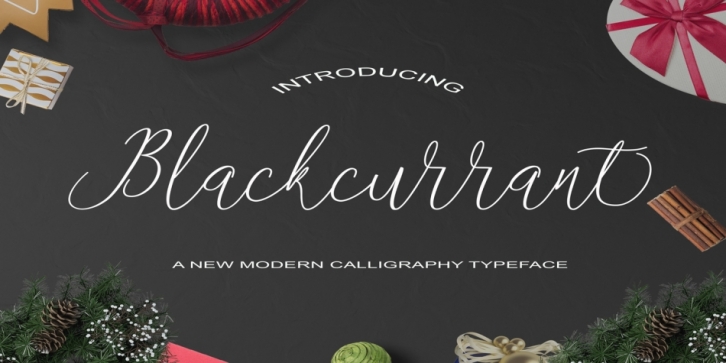 Blackcurrant font preview