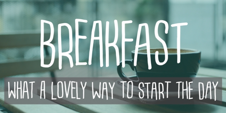 Breakfast font preview