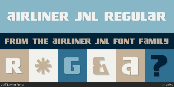 Airliner JNL font preview