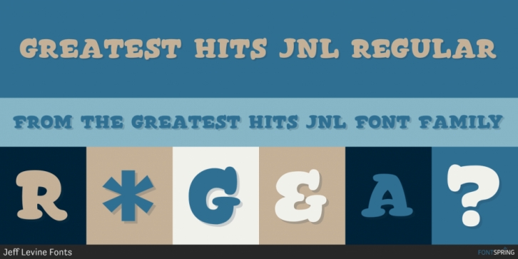 Greatest Hits JNL font preview